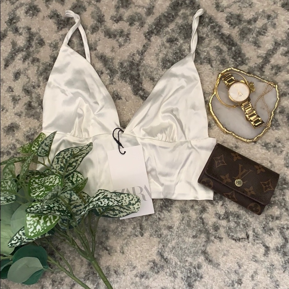 NWT Zara bralette crop top